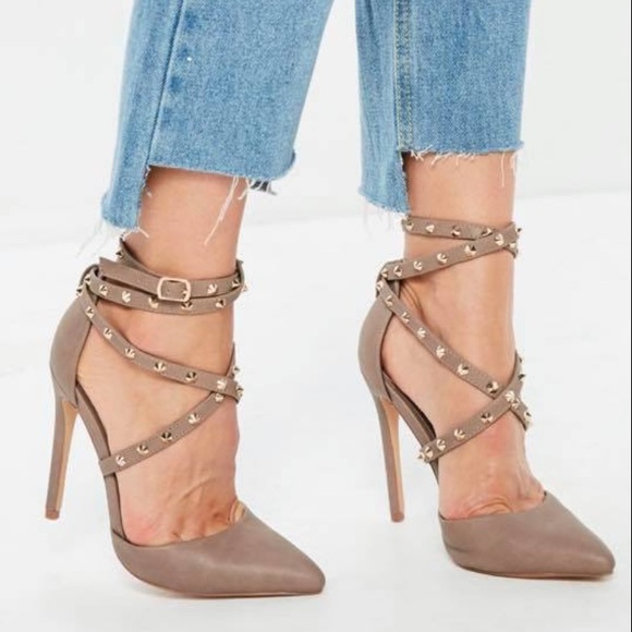 Misguided studded heels